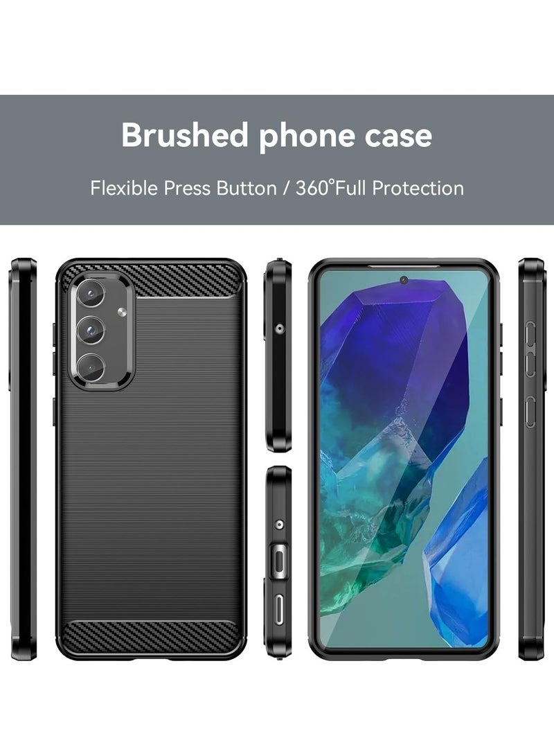 عام حافظة متوافقة مع حافظة سامسونج جالاكسي إم 55 ، حافظة واقية فائقة النحافة من ألياف الكربون مقاومة للصدمات من السيليكون مقاومة للخدش لهاتف سامسونج جالاكسي إم 55 - Image 2