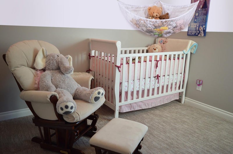 Handy Laundry Jumbo Toy Hammock White Organize Stuffed Animals  Childrens Toys with this Mesh Hammock Great Decor Neatly Organizing Kids Toys and Stuffed Animals Expands to 55 feet 2Pack - Image 2