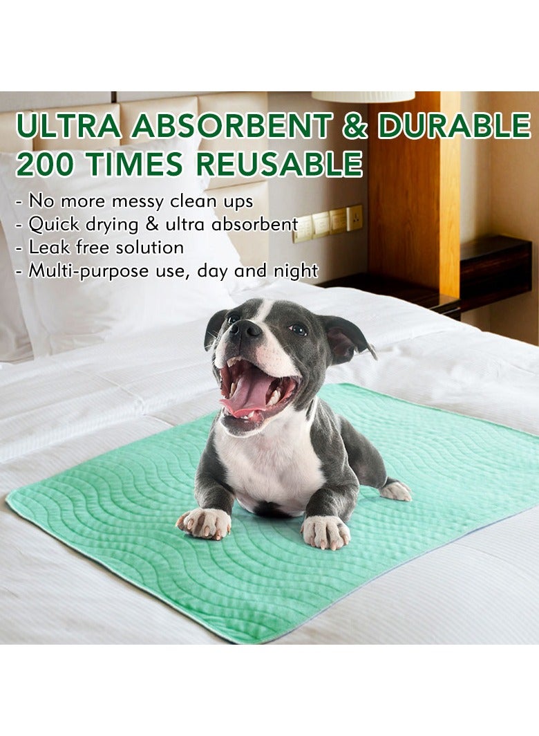 My Turf Pack of 2, 60cmx90cm, Super Absorbent Washable Puppy Pads, Reusable Puppy Training Pads, Thick Dog Training Pads, Fast Drying, Anti Slip, Leak Proof, Odour Control, Pee Pads, Puppy Mats - Image 3