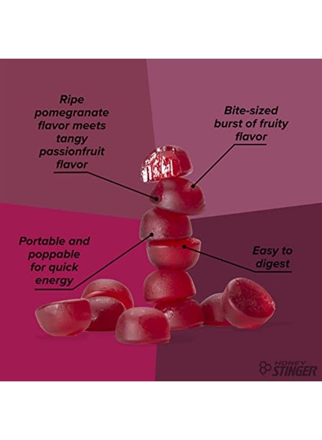 Honey Stinger Organic Pomegranate Passionfruit Energy Chew | Gluten Free & Caffeine Free | For Exercise, Running and Performance | Sports Nutrition for Home & Gym, Pre and Mid Workout | 12 Pack - Image 4