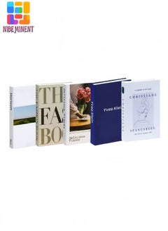 NIBEMINENT 5 Pieces Decorative Books, Faux Books with Hidden Storage, Decorative Books for Bookshelf Coffee Table, Decorative Book Boxes, Hollow Books for Living Room  - Image 1