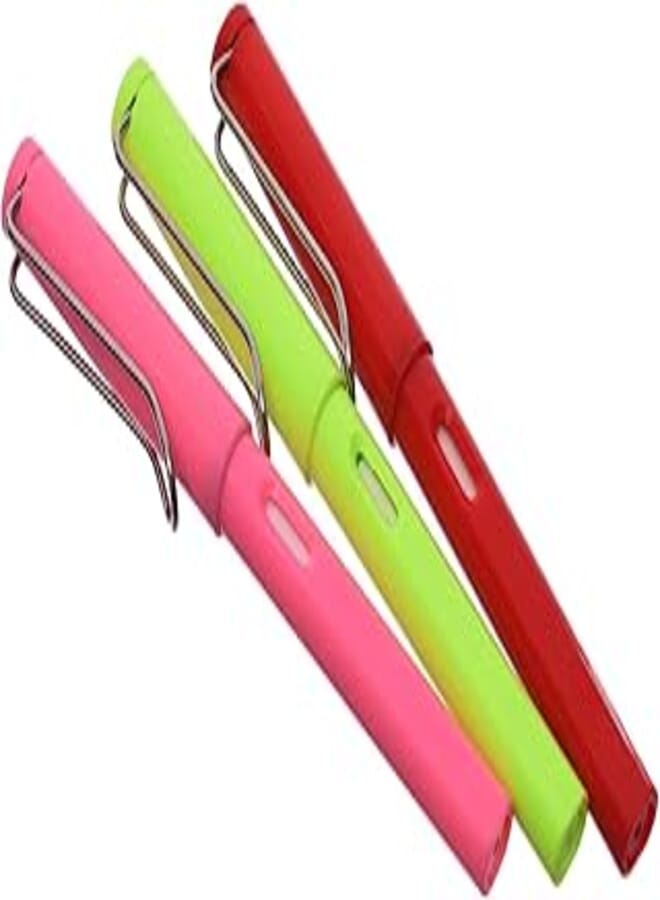 Forever Lasting Colored Pencil Endless Breakage and Sharpened with Built-In Eraser Pack Of 3 Pens for Coloring and Drawing - Multi Color