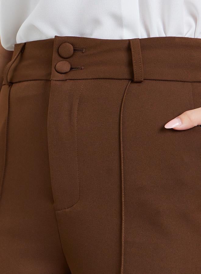 تايك تو بنطال سادة بأرجل واسعة - Image 3