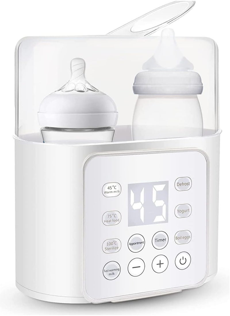 Joshberg Multifunctional Bottle Sterilizer,Baby Bottle Warmer,Baby Feeding Double Bottle Warmer and Steam Sterilizer,BPA-Free Baby Food Heater  - Image 1