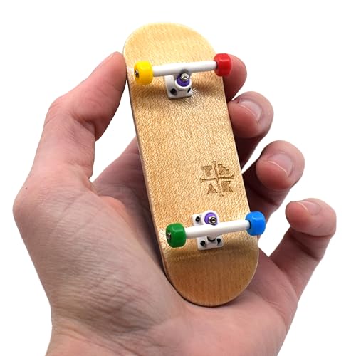 Teak Tuning 32mm Pro Fingerboard Complete  Fully Assembled with Pro Level Components  Pro Shaped Wooden Deck 32x97mm UltraSpin Bearing Wheels Prodigy Gen2 Trucks  Everything is Awesome - Image 1