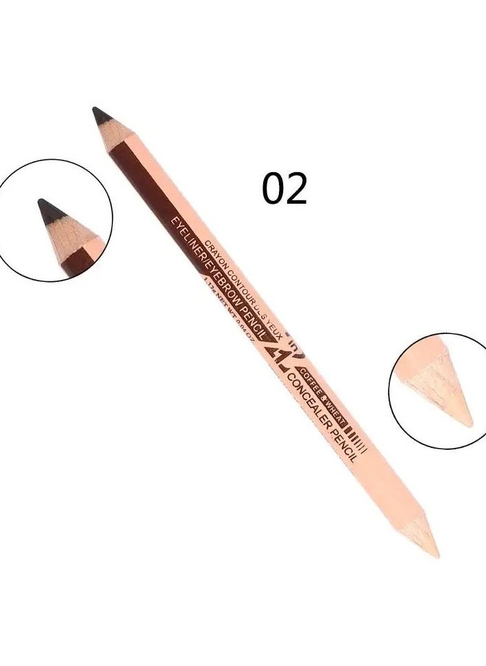 Me Now Multifunctional Eyeliner Eyebrow Pencil Concealer 02 Brown  - Image 2