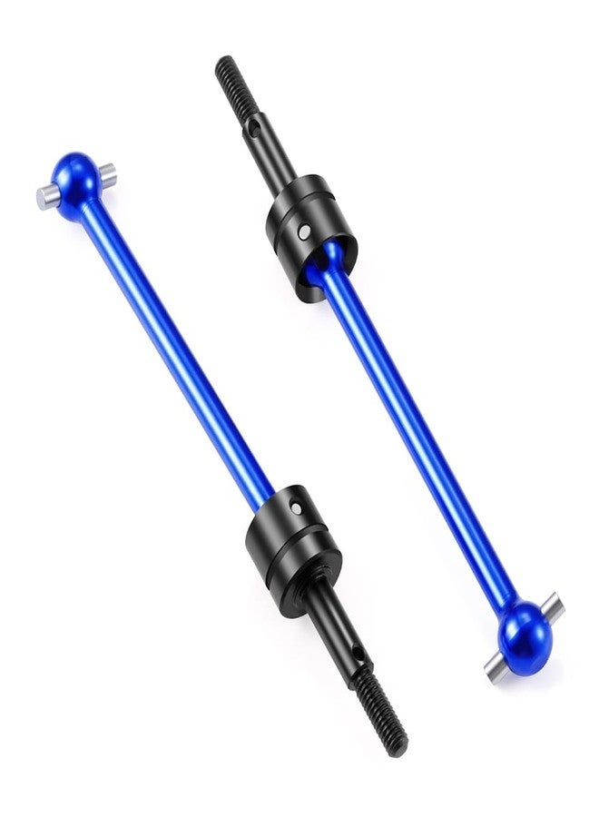 MOHERO 2Pcs RC Front Rear Universal CVD Driveshaft Metal Dogbone Joint for TT02B 1/10 Off-Road Buggy Upgrade Parts (Blue) - Image 4