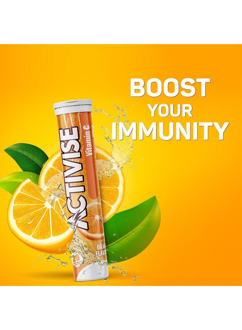 Activise Vitamin C 1000Mg Effervescent Tablets Orange Flavor Pack Of 20'S - Image 3