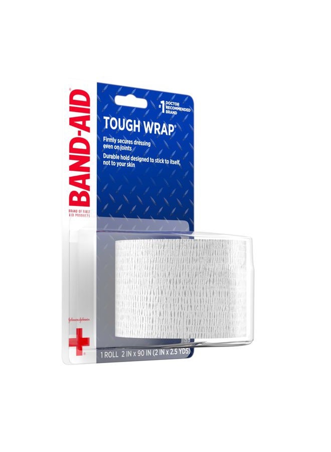 Band-Aid Brand of First Aid Products Tough Wrap Self-Adhesive Bandage Wrap, Elastic & Water-Resistant for Minor Wound Care & Dressing, Flexible Fabric, Lightweight, Durable, 2 in by 2.5 yd - Image 5