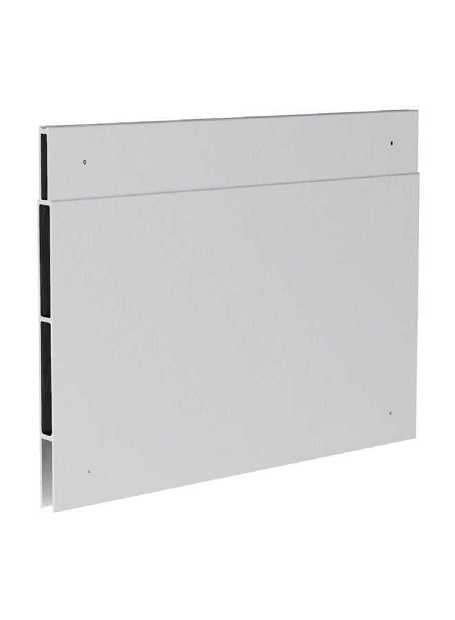 Hakuna Pets Patio Pet Door 3.9” Height Extension, Fits Screen Insert Panel for Large Doors, Silver - Image 1