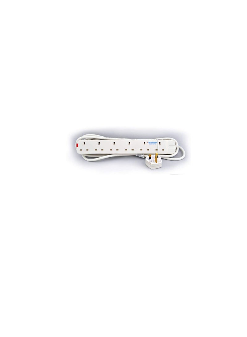 Terminator Terminator 6 Way Power Extension UK Socket TPB 1110 5M  - Image 1