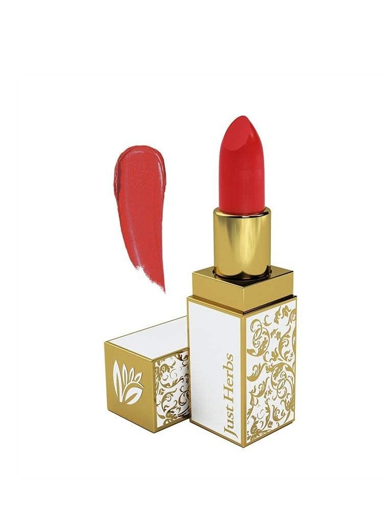 Just Herbs Just Herbs Ayurvedic Creamy Matte Lipstick 05 Deep Red 1.8gm  - Image 1