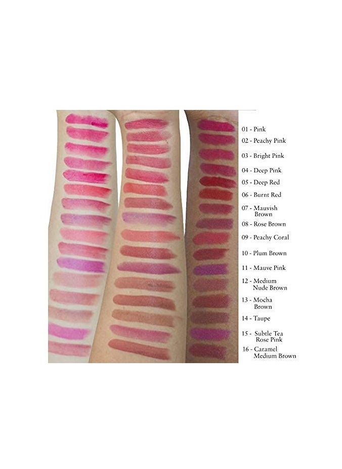 Just Herbs Just Herbs Ayurvedic Creamy Matte Lipstick 05 Deep Red 1.8gm  - Image 4