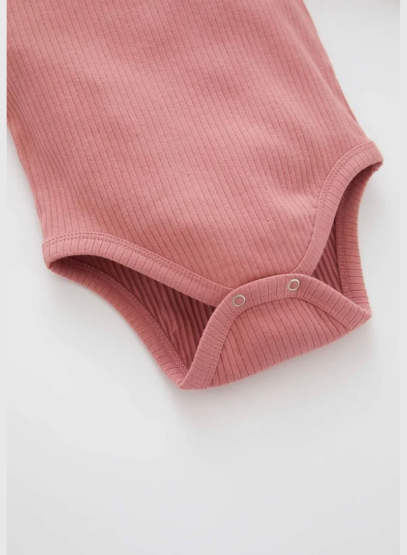 DeFacto 2 Pack BabyGirl Regular Fit Envelope Neck Long Sleeve Snap Body