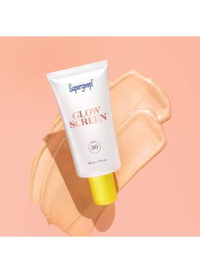 سوبر جوپ سوبرغوب! غلوسكرين (Glowscreen) بعامل حماية SPF 30، درجة "صن سيت" (Sunset)، سعة 50 مل. - Image 2