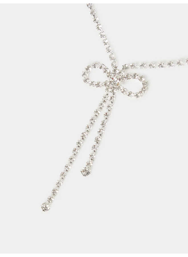 Styli Styli Embellished Ribbon Drop Anklet
