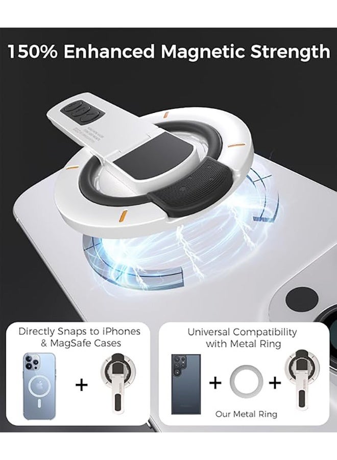 قبضة الهاتف لموقف الهاتف Magsafe ، حامل صالة الرياضة 360 درجة ، خاتم إصبع السيليكون مبتكر تصميم مفصل تخفيف الضغط مع خاتم المغناطيس ، متوافق مع جميع الهواتف - Image 3