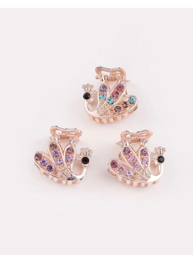 HAPPYMATES Metal Hair Clips for Women Stylish Latest - PACK of 6, small Size Clutcher for Women Hair, Claw Clip for Girls, Hair Clutches for Women, Hair Accessories for Women MultiColor - Image 3