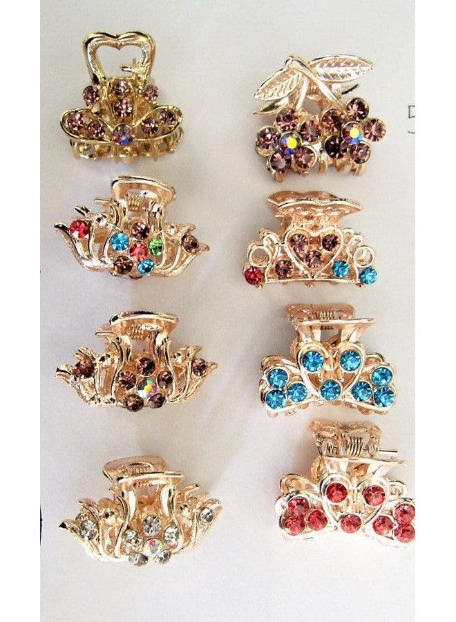 HAPPYMATES Metal Hair Clips for Women Stylish Latest - PACK of 6, small Size Clutcher for Women Hair, Claw Clip for Girls, Hair Clutches for Women, Hair Accessories for Women MultiColor - Image 5