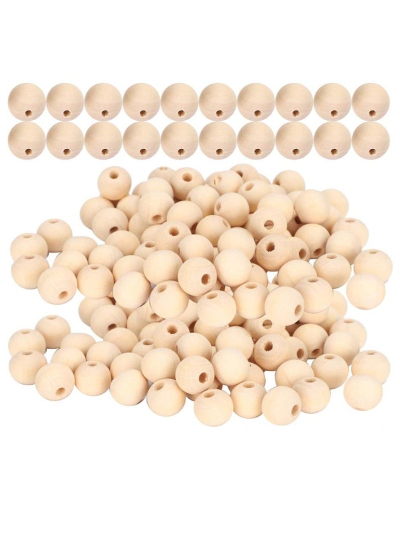 Alissa True color, 14mm-60pcs Wood Beads Natural Unfinished Round Wooden Loose Beads Wood Spacer Beads for Craft Making Decorations and DIY Crafts  - Image 1