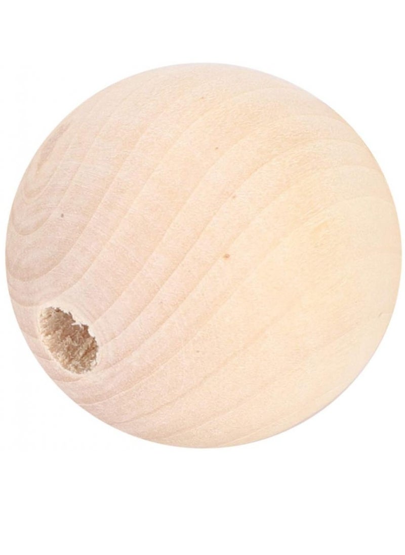 Alissa True color, 14mm-60pcs Wood Beads Natural Unfinished Round Wooden Loose Beads Wood Spacer Beads for Craft Making Decorations and DIY Crafts  - Image 5