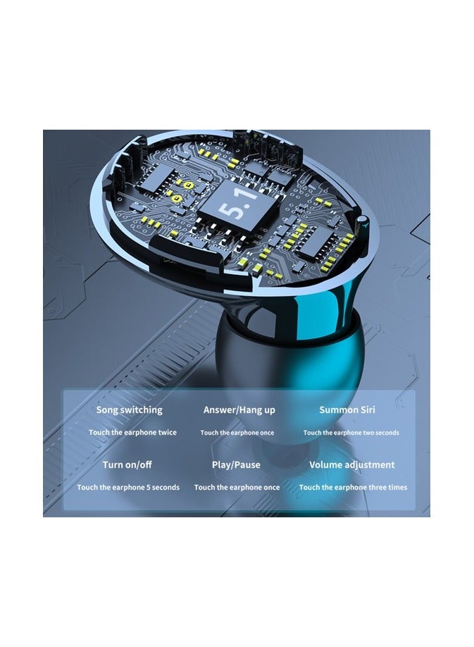 M10 Bt5.1 Waterproof Wireless Headphones with Auto Pairing - Image 3