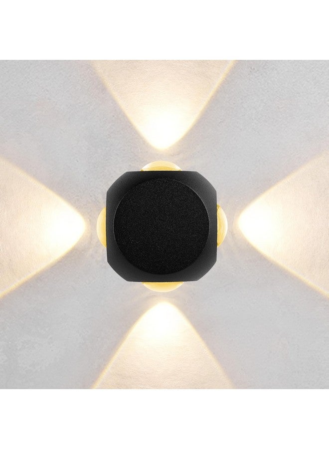 Gesto 8W Waterproof Led Wall Light for Home Decoration - Up Down 4-Way LED Wall Lamp | IP65 Outdoor Fancy Wall Lights for Balcony,Gate,Elevation,Garden,Patio | Decorative Wall Mount Light -Pack of 1 - Image 1