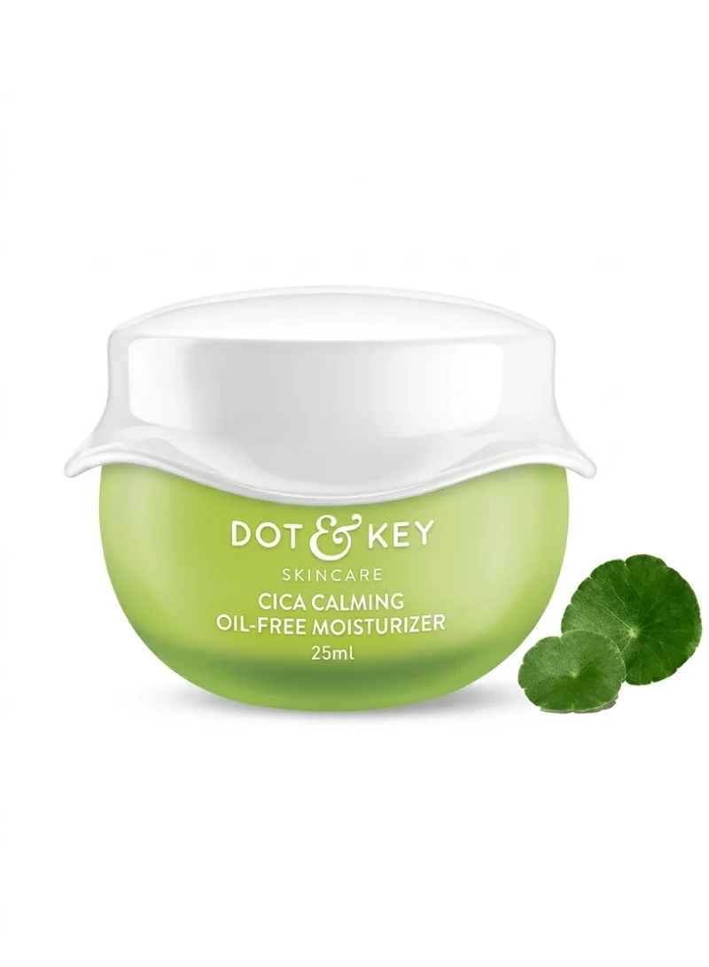 Dot & Key Dot & Key Cica + Niacinamide Oil-Free Gel Moisturizer For Face, Controls Excess Oil, For Oily, Acne-Prone Skin, Reduces Redness & Skin Irritation, Fades Dark Spots & Acne Marks, Non-Sticky, Lightweight, Non-Greasy | 25ml
