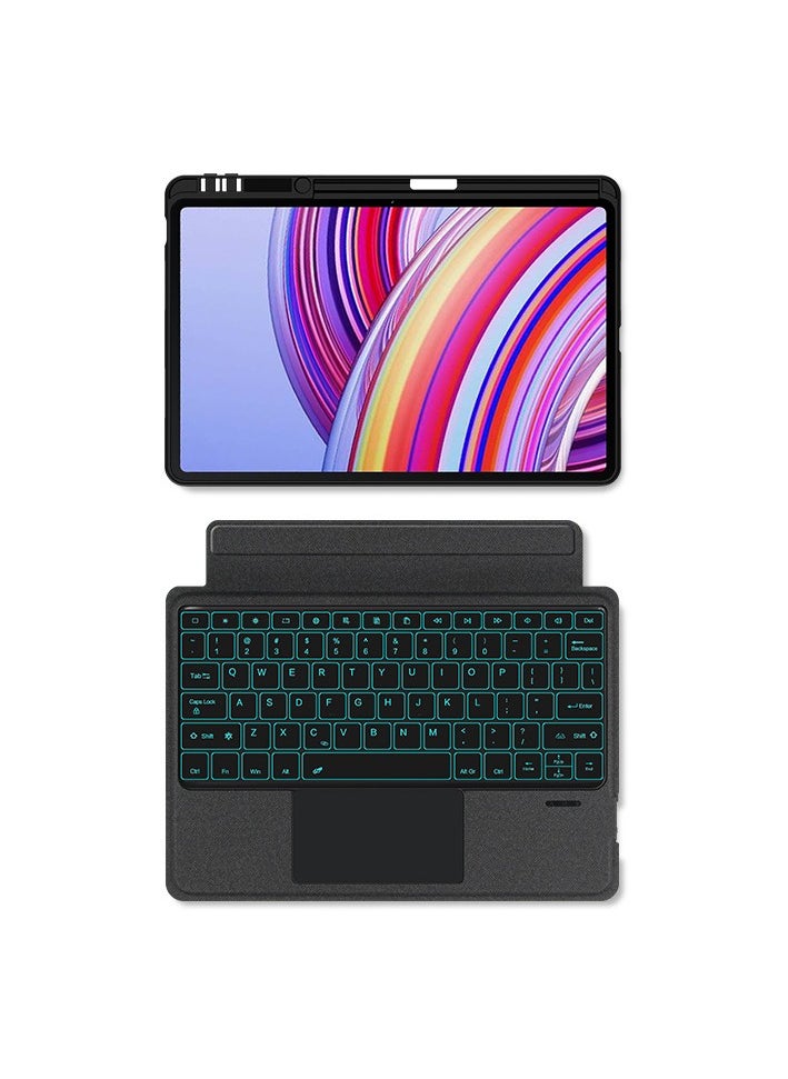 General - Keyboard case for Redmi Pad Pro 12.1-inch, 7-color backlit, detachable magnetic wireless Bluetooth keyboard - Image 1