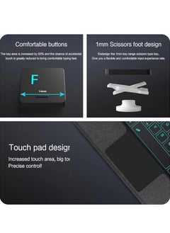 General Keyboard case for Redmi Pad Pro 12.1-inch, 7-color backlit, detachable magnetic wireless Bluetooth keyboard  - Image 5
