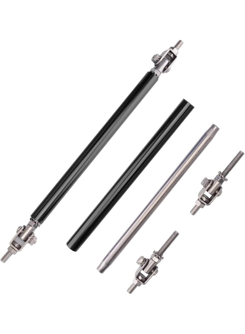 2PCS Adjustable 8-11 Splitter Strut Rods, Automotive Front Lip Strut Rod Bumper Splitter Universal Tie Support Bars Fit for Most Cars (Color : Black) - Image 5