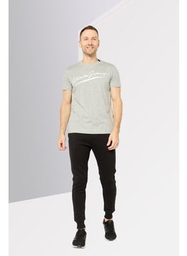 Plein Sport Men Sportswear Fit Short Sleeve Outdoor T-Shirt, Grey  - Image 2