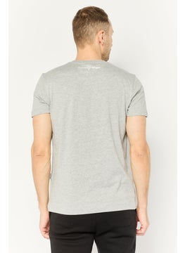 Plein Sport Men Sportswear Fit Short Sleeve Outdoor T-Shirt, Grey  - Image 4