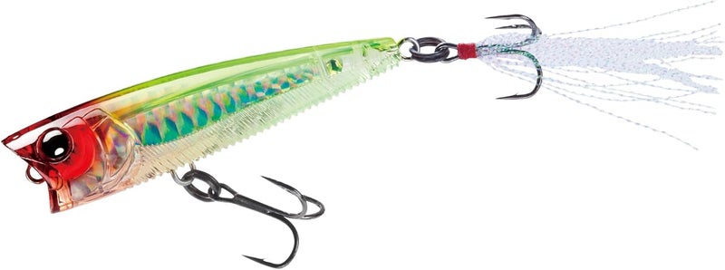 DUEL Yo-Zuri 3DB Popper Floating Lure - 3 Inch Ghost Pearl Shad - Image 1
