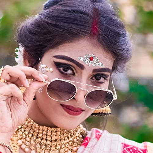 Comet Busters Traditional Bridal Bengali Wedding Bindi For Women (BENGALI-1) (BV1979) - Image 3