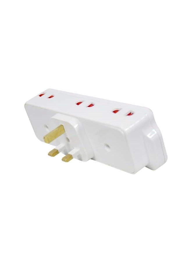 Unipower - Unipower 8 in 1 Multi Plug wall Extension Socket with 2 USB, 6 Way Multiple Electrical Outlet Adaptor with Light, Electrical Power Extender Outlet Adaptor for Home, Office, Kitchen - Image 1
