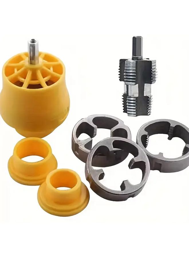 Electric Pipe Threading Kit 1 Set PVC Plastic Water Pipe Thread Tap and Die Set for 1 2 3 4 1 Inch Sizes Professional Plumbing Tools - Image 1