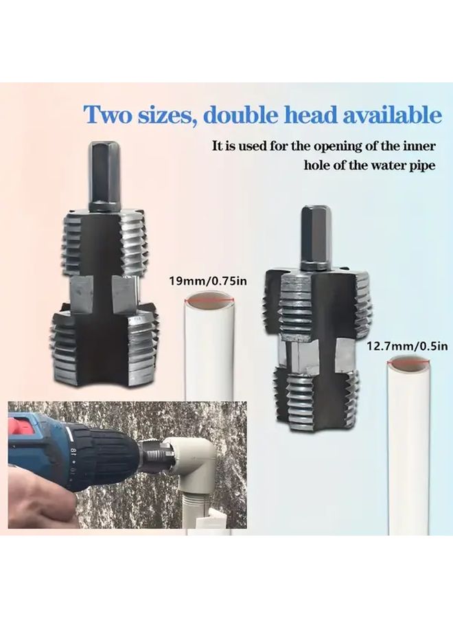 Electric Pipe Threading Kit 1 Set PVC Plastic Water Pipe Thread Tap and Die Set for 1 2 3 4 1 Inch Sizes Professional Plumbing Tools - Image 3