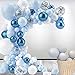 anGrace Blue Balloon Garland Arch Kit 109 Pcs Macaron Blue Confetti Metallic White Silver Balloons for Baby Shower Boys Birthday Party Wedding Graduation Decoration Supplies - Image 4