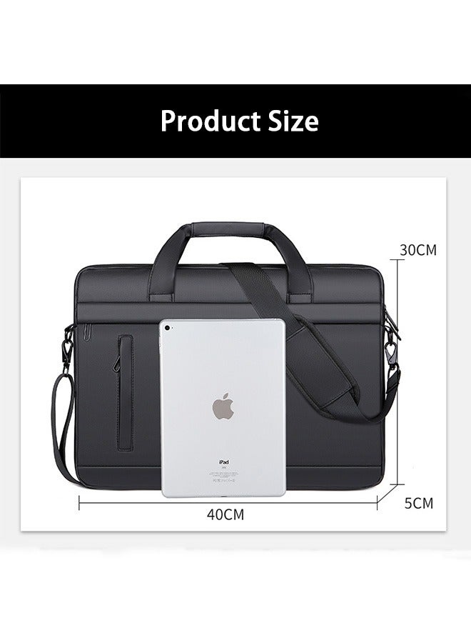 Hihonor 15.6 Inch Laptop Bag Lightweight Computer Bag Travel Business Handbag Briefcase Water Resistance Shoulder Messenger Bag for Men and Women Work Office - Image 5