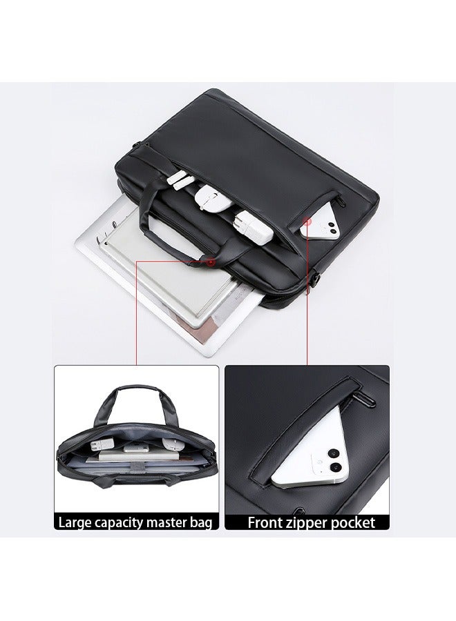 Hihonor 15.6 Inch Laptop Bag Lightweight Computer Bag Travel Business Handbag Briefcase Water Resistance Shoulder Messenger Bag for Men and Women Work Office - Image 3