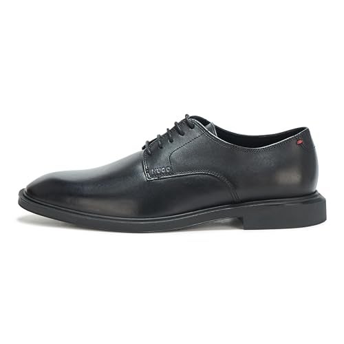 HUGO Brushed Leather Derby Dress Shoe, Black Jade, 11 - Image 2