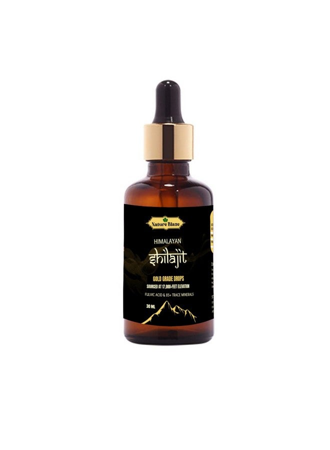 Nature Blaze Organic Himalayan Shilajit Drops for Men & Women (30Ml / 1.0 Oz) - Image 1