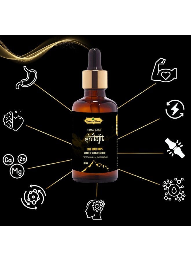 Nature Blaze Organic Himalayan Shilajit Drops for Men & Women (30Ml / 1.0 Oz) - Image 5