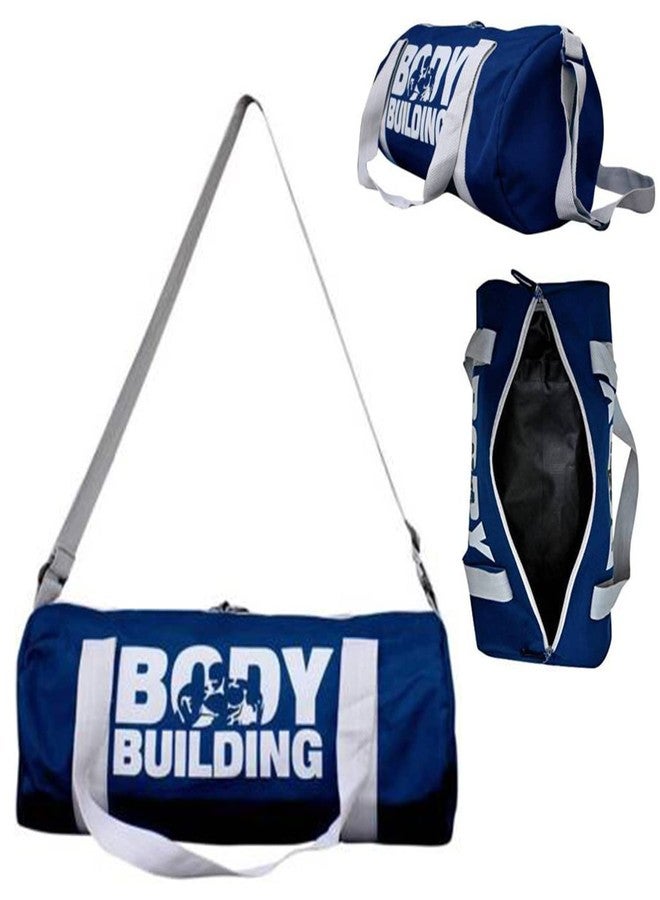 Groupers Premium Gym Kit for Men and Women - Blue 20-25L Gym & Travel Duffle with Shoe Pocket + 500ml Shaker & Weightlifting Gloves,Waterproof Weekender Bag - Image 4