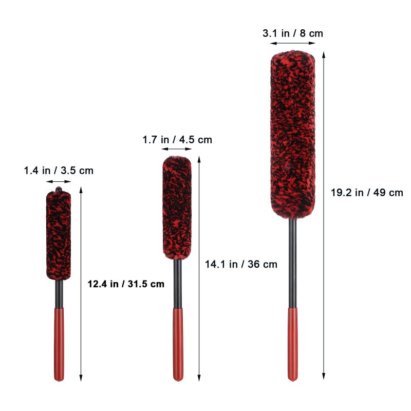 6 pcs Tire Brushes Automotive Bendable Wheel Cleaner Brushes Detailing Brushes Car Cleaning Tools - Image 5