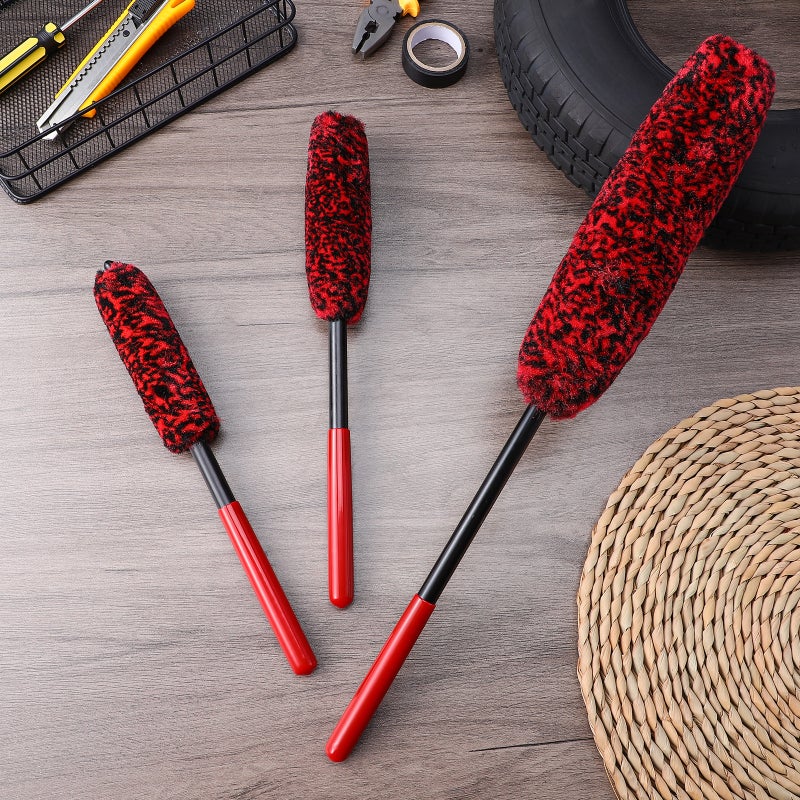 6 pcs Tire Brushes Automotive Bendable Wheel Cleaner Brushes Detailing Brushes Car Cleaning Tools - Image 4