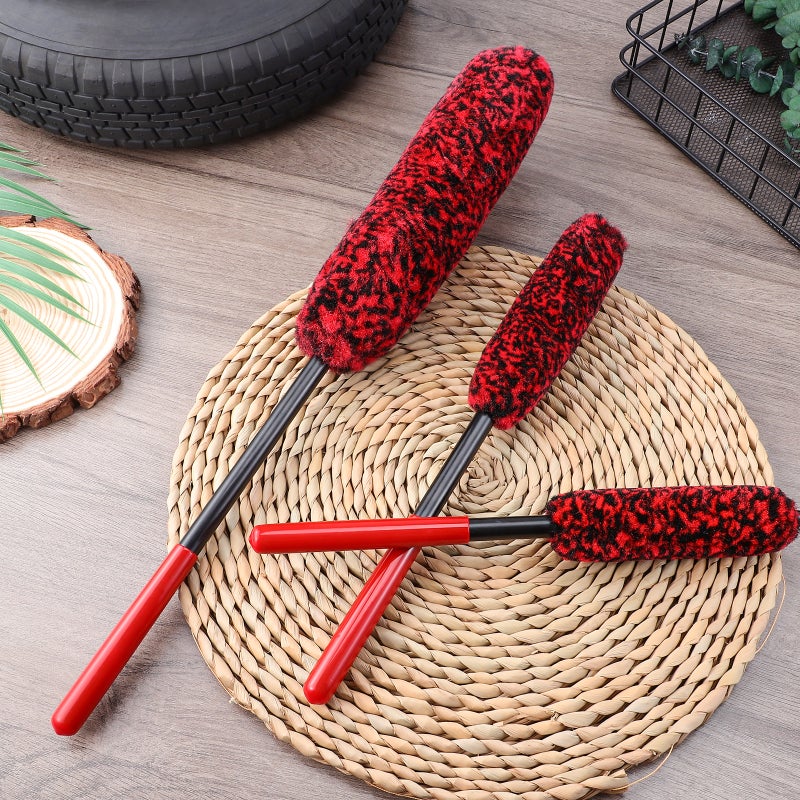 6 pcs Tire Brushes Automotive Bendable Wheel Cleaner Brushes Detailing Brushes Car Cleaning Tools - Image 3