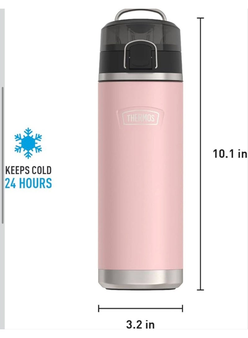 THERMOS ICON SERIES BY Stainless Steel Water Bottle with Spout 24 Ounce, Sunset Pink - Image 2