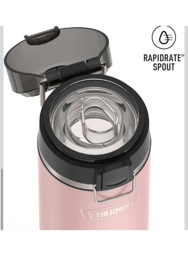 THERMOS ICON SERIES BY Stainless Steel Water Bottle with Spout 24 Ounce, Sunset Pink - Image 3